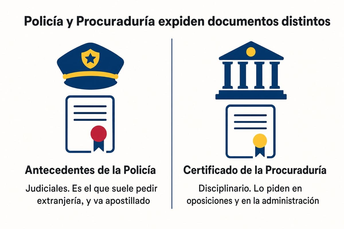 Policía y Procuraduría expiden documentos distintos