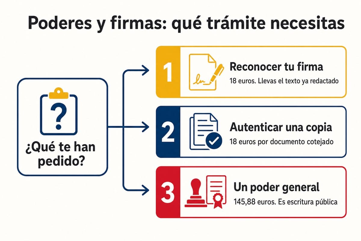 Poderes y firmas: qué trámite necesitas